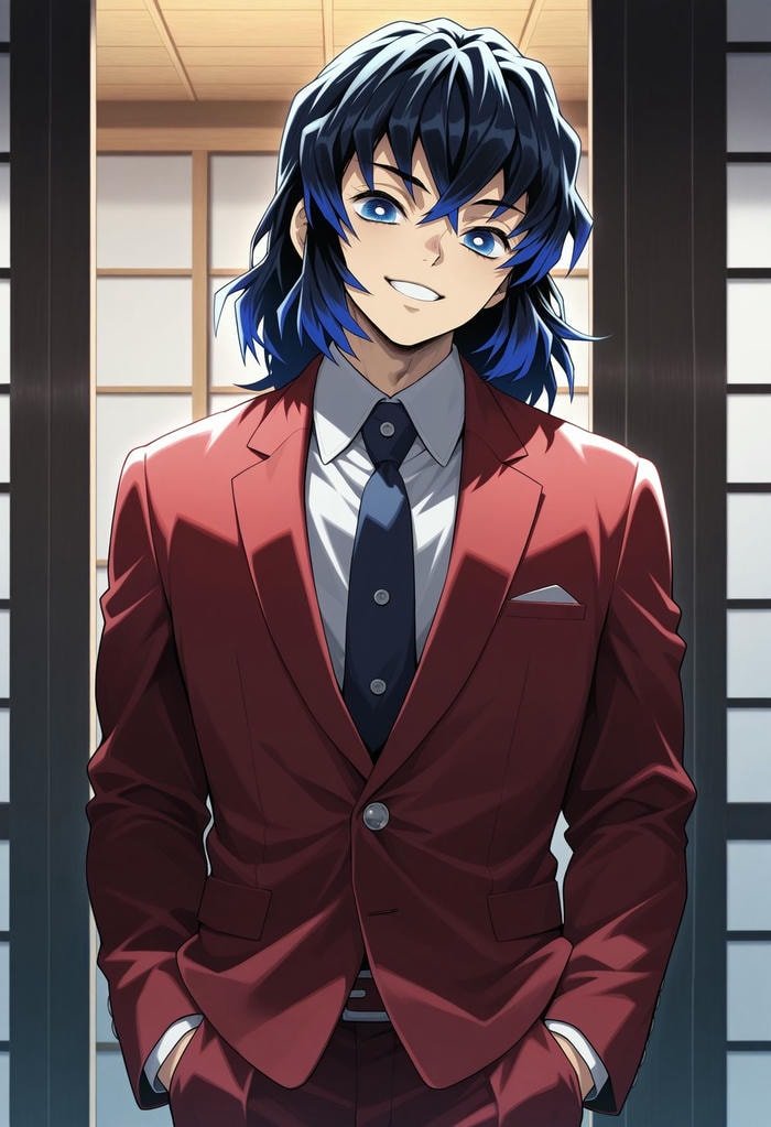 Ảnh Inosuke anime biểu cảm quyết đoán