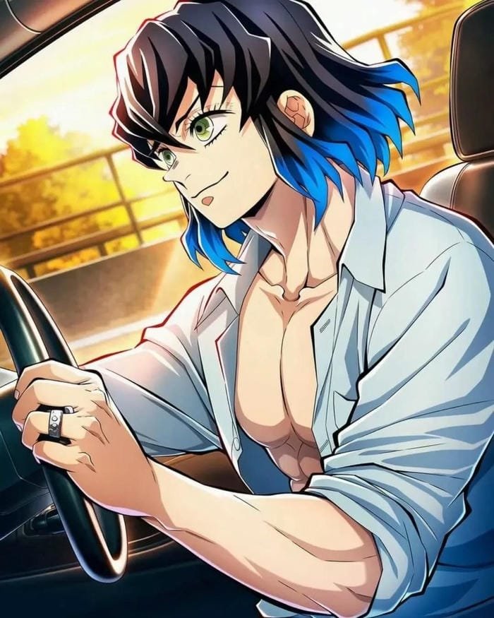 Ảnh Inosuke anime tóc bờm xù đặc trưng