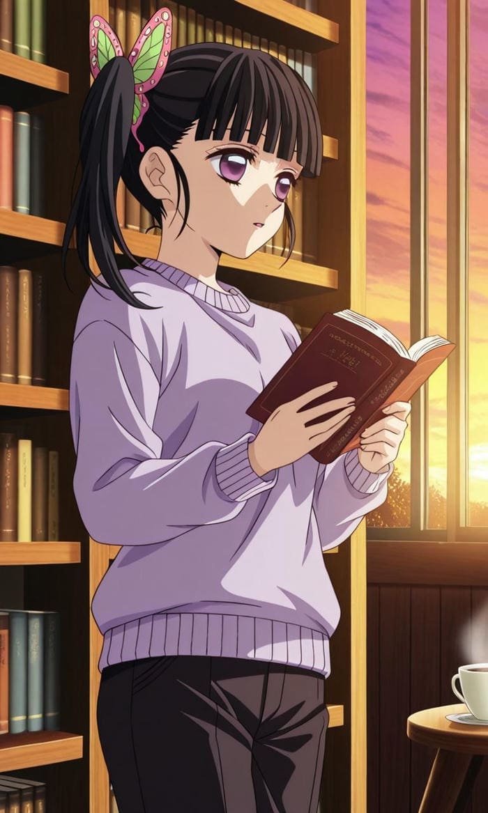 Ảnh Kanao anime phong cách đơn giản