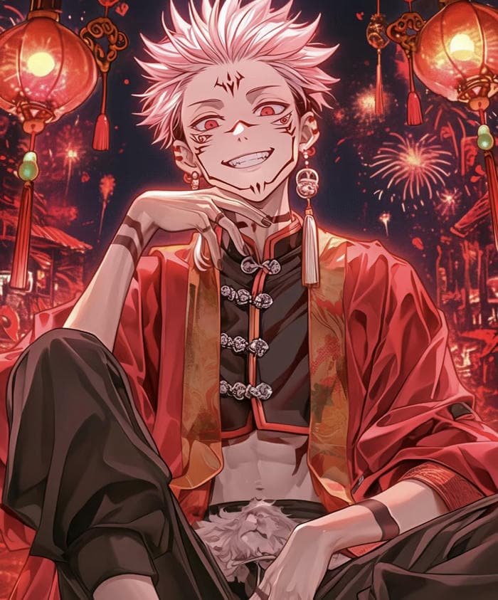 Ảnh anime Sukuna nhìn rất cuốn