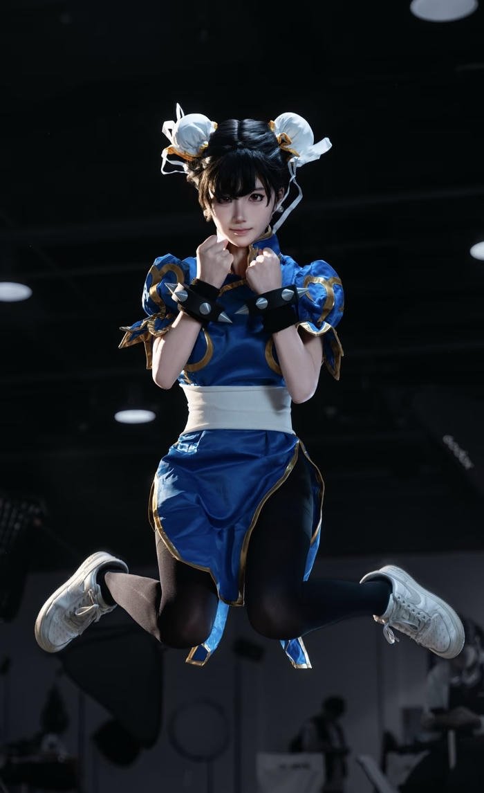 Ảnh cosplay chun li ánh nhìn đầy nội lực
