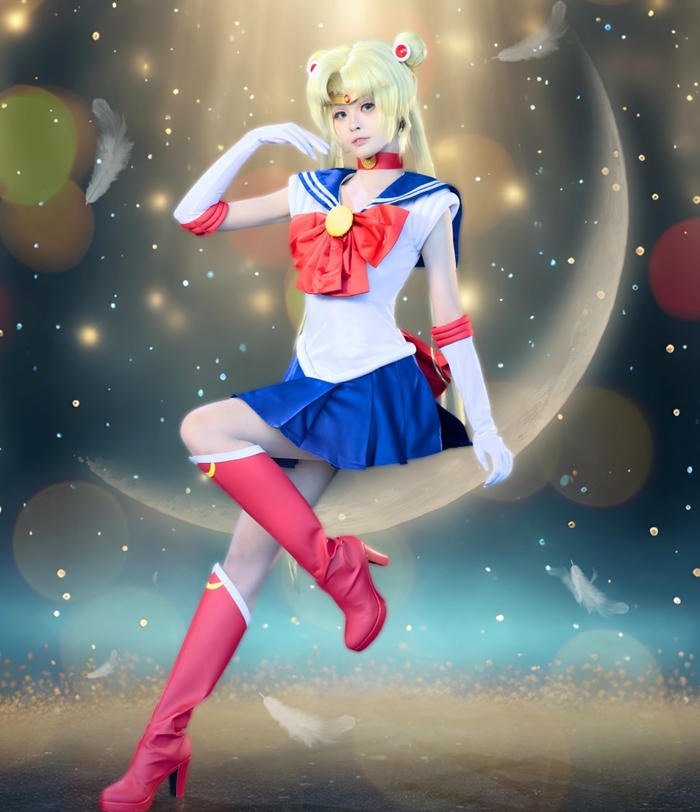 Ảnh cosplay sailor moon cử chỉ mềm