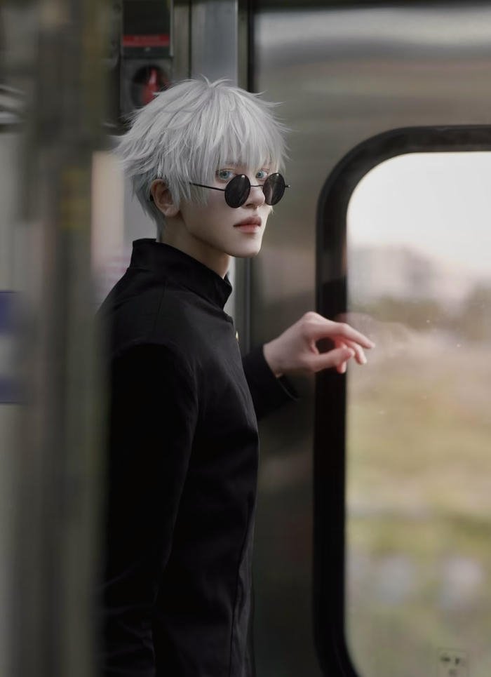 Ảnh gojo cosplay gương mặt lạnh