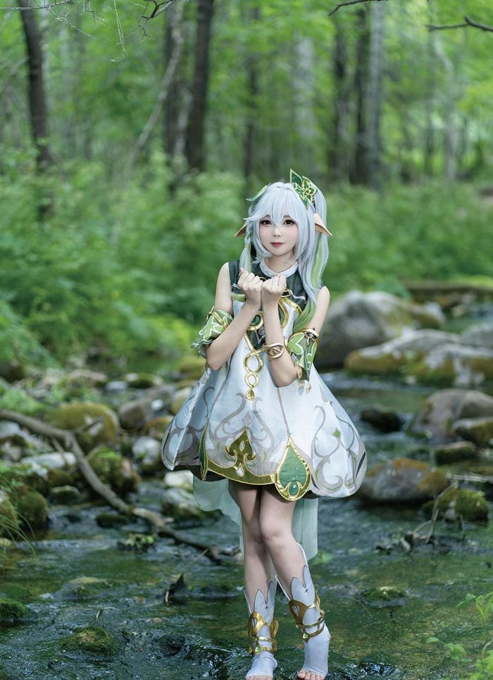 Ảnh nahida cosplay phong cách nhẹ nhàng