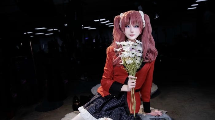 Ảnh yumeko cosplay nụ cười nửa miệng quyến rũ
