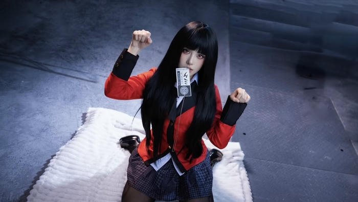 Ảnh yumeko jabami cosplay tạo dáng cá tính