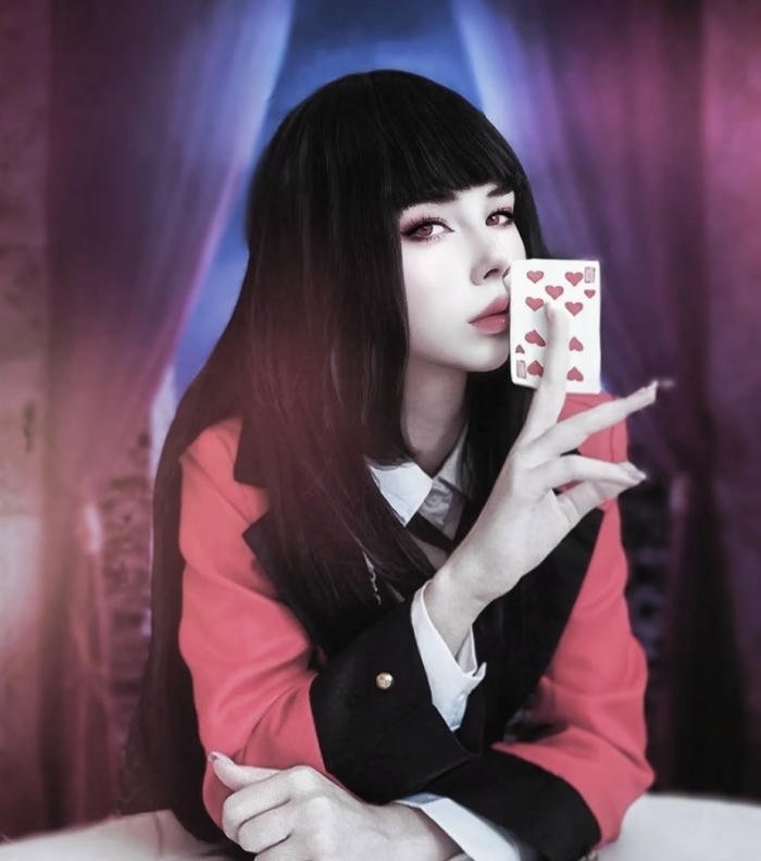 Ảnh yumeko jabami cosplay thần thái quyến rũ