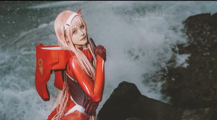 Ảnh zero two cosplay thần thái nổi bật