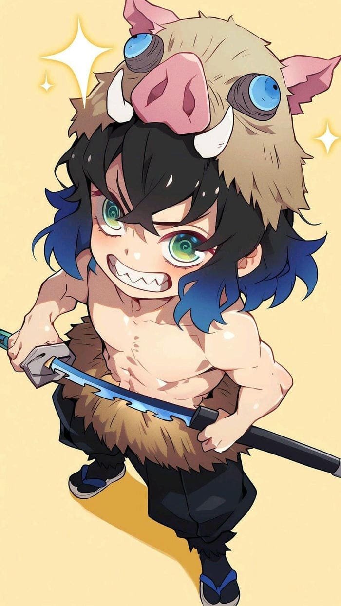 Anime Inosuke nét mặt tinh nghịch vui nhộn