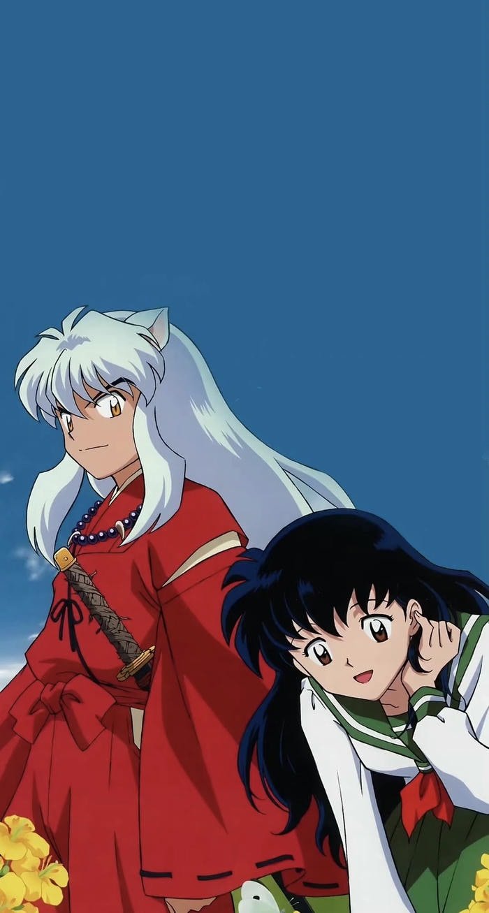Anime Inuyasha với mái tóc bạc