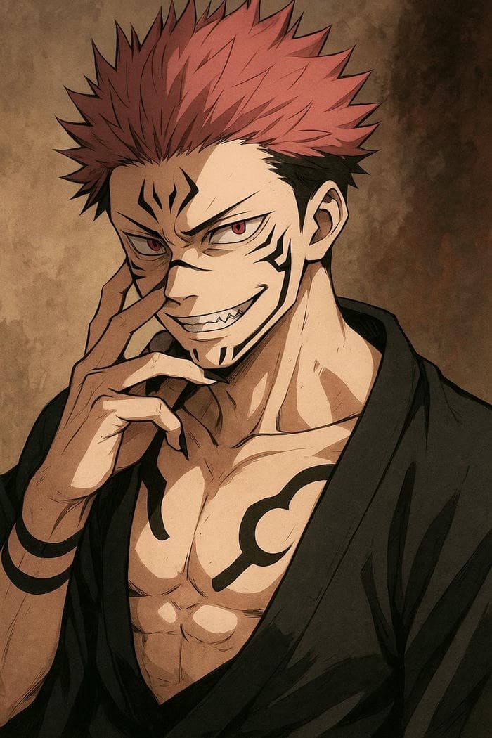 Anime Sukuna vẻ ngoài ấn tượng