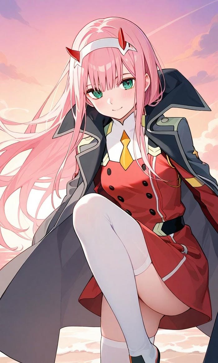 Anime Zero Two mang nét nổi loạn