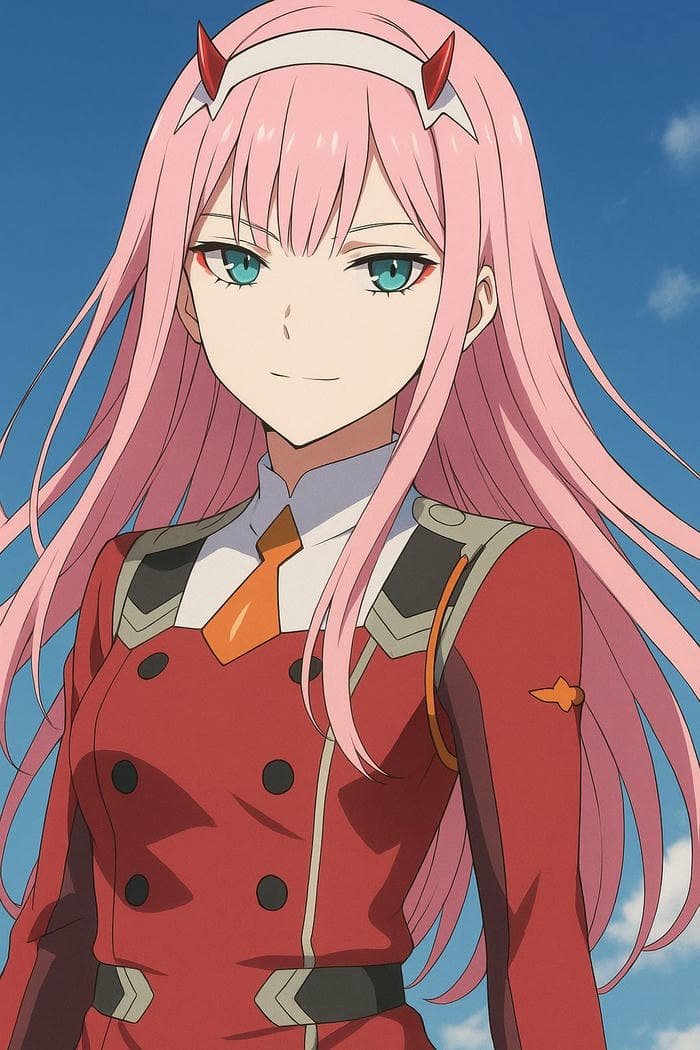 Anime Zero Two phong cách cá tính