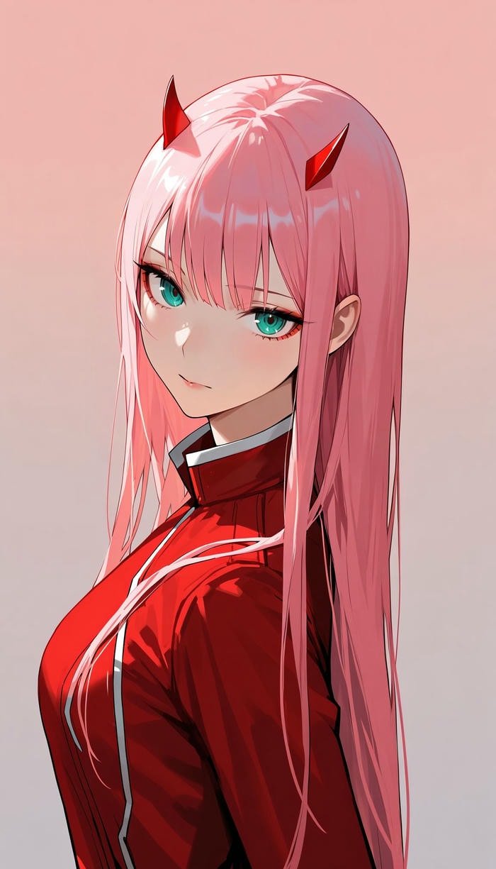 Anime Zero Two vẻ đẹp khác lạ