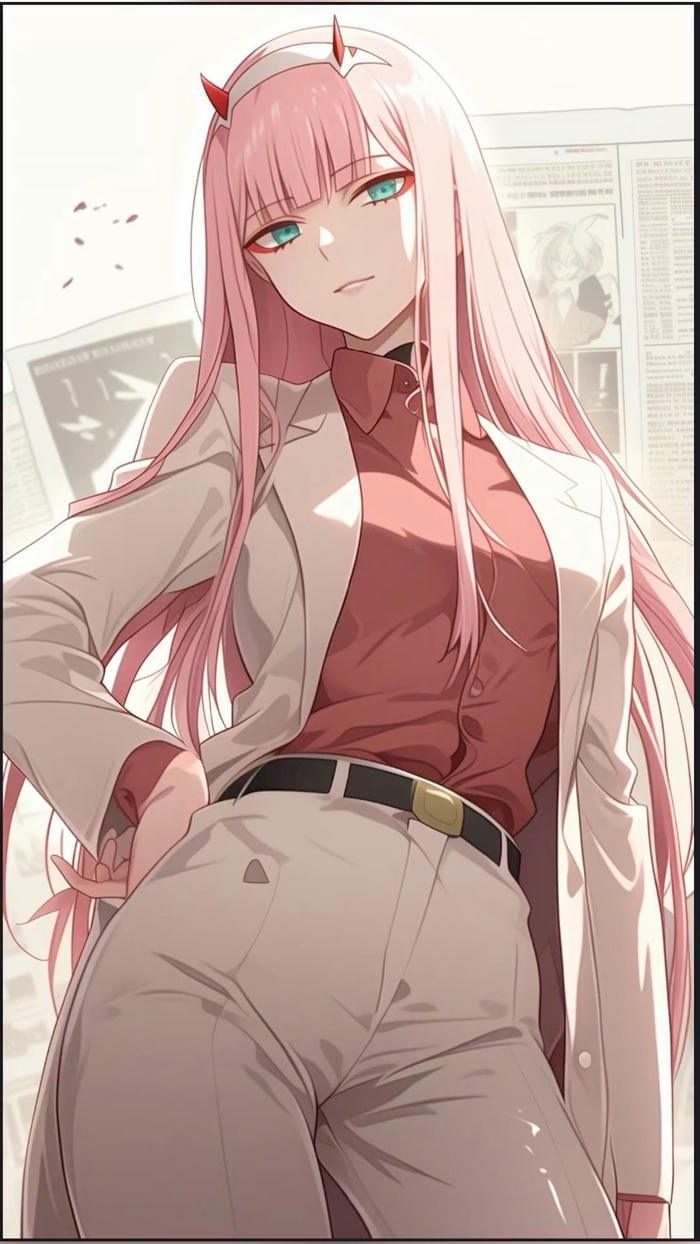 Anime Zero Two vẻ đẹp mạnh mẽ