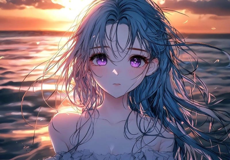 Bức ảnh bìa anime nhân vật ánh mắt lạnh