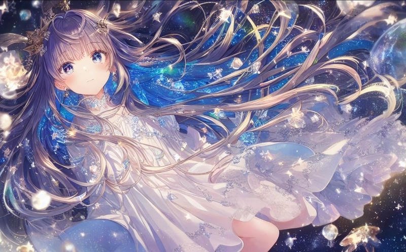 Bức ảnh bìa anime nhân vật biểu cảm bí ẩn