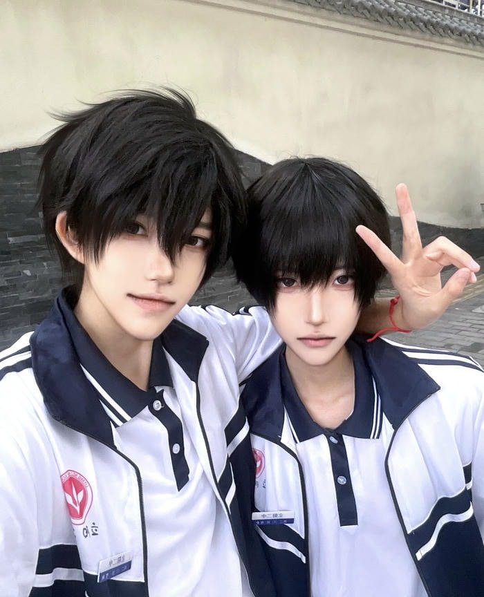 Bức ảnh cosplay đam mỹ trang phục học sinh