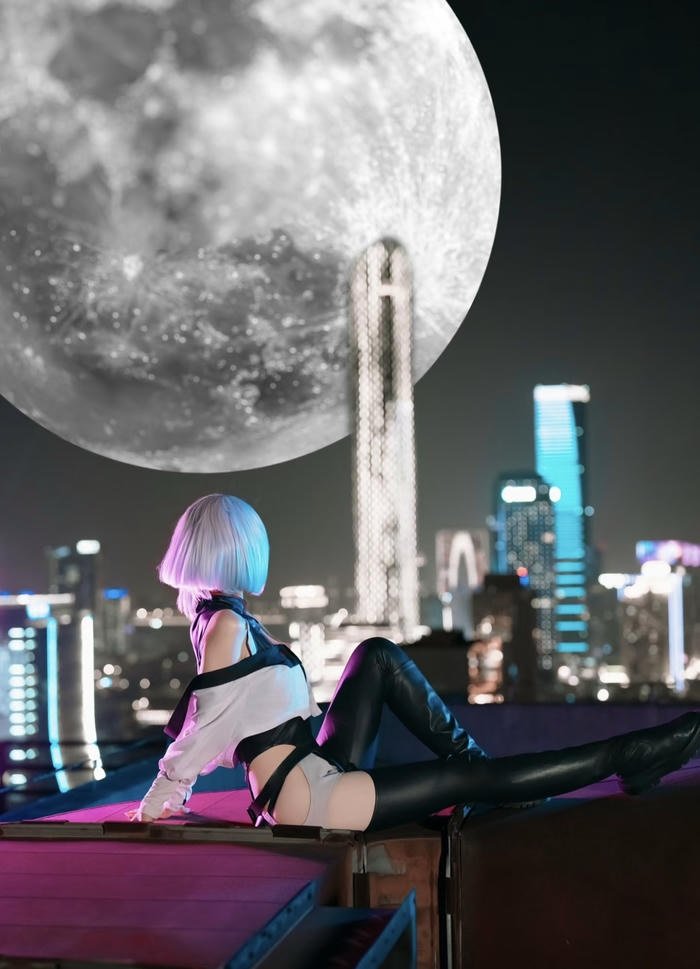 Bức ảnh cosplay lucy tạo dáng nhẹ nhàng