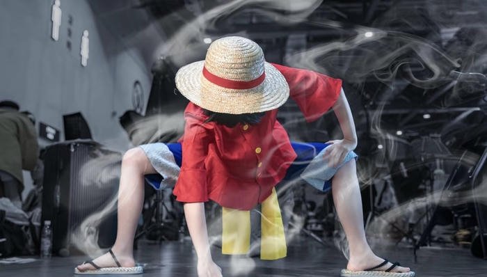 Bức ảnh luffy cosplay biểu cảm sôi nổi