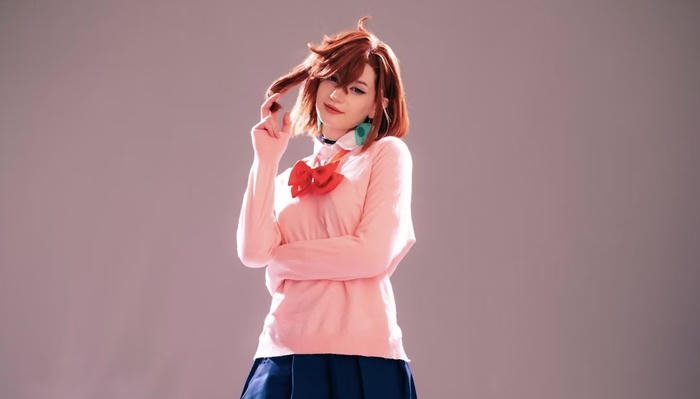 Bức ảnh momo cosplay biểu cảm dễ mến