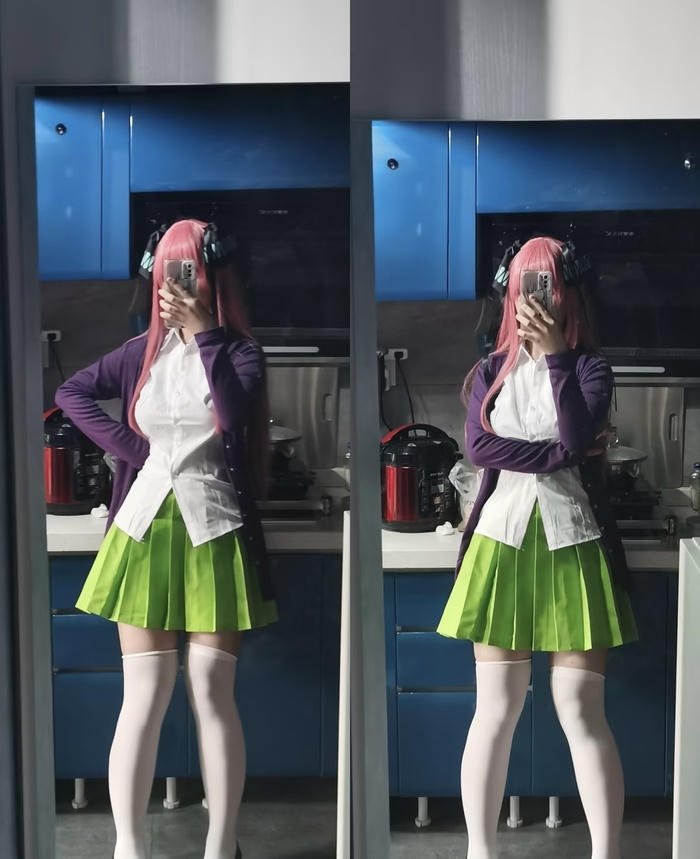 Bức ảnh nino nakano cosplay ánh mắt sắc sảo cá tính