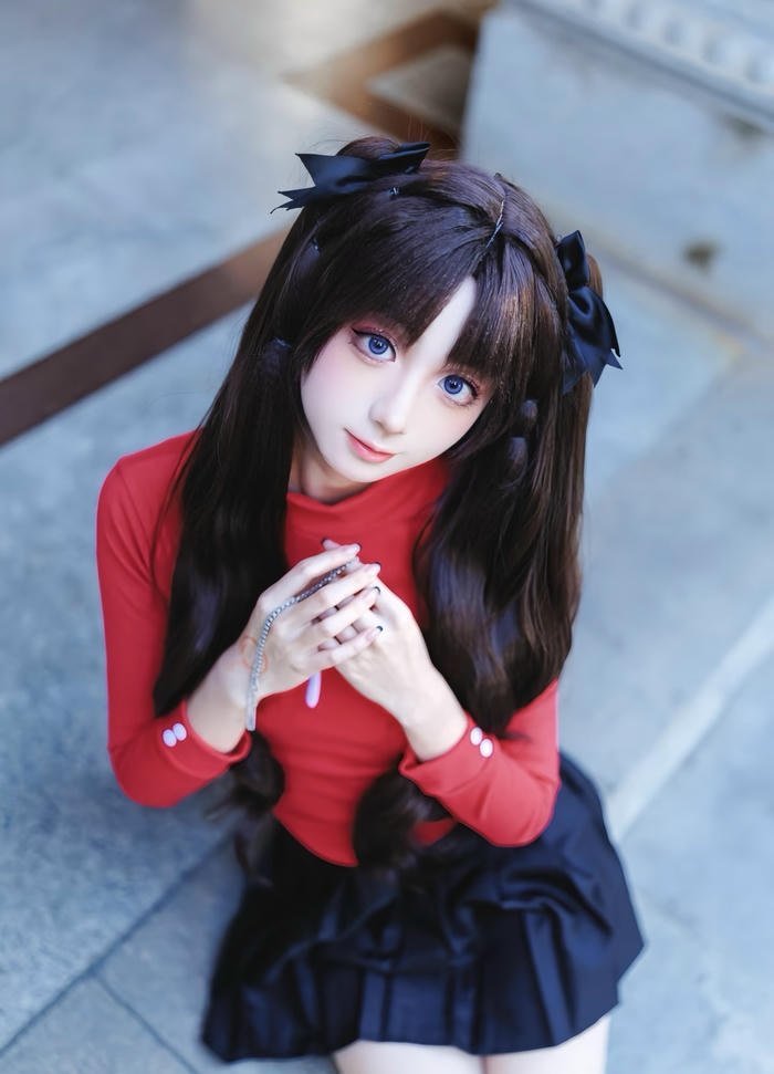 Bức ảnh rin tohsaka cosplay ánh mắt tự tin
