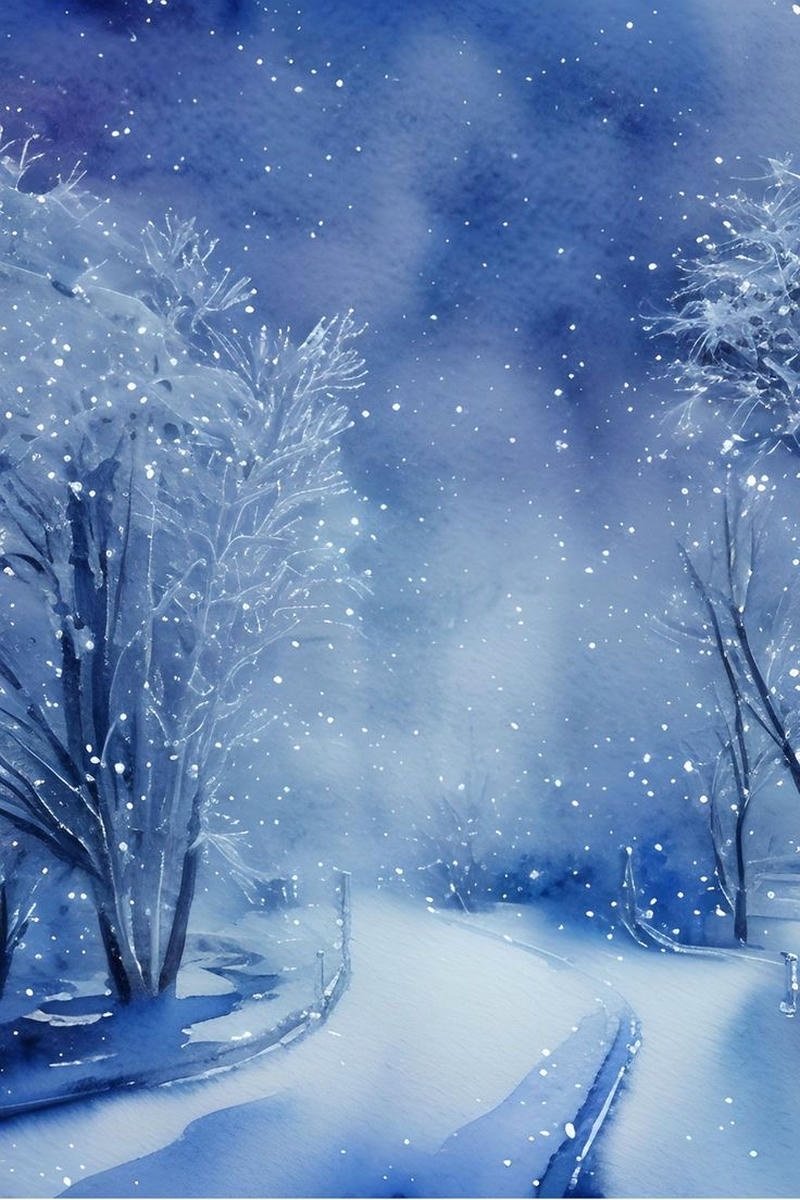 Bức ảnh tuyết rơi anime mái nhà yên bình