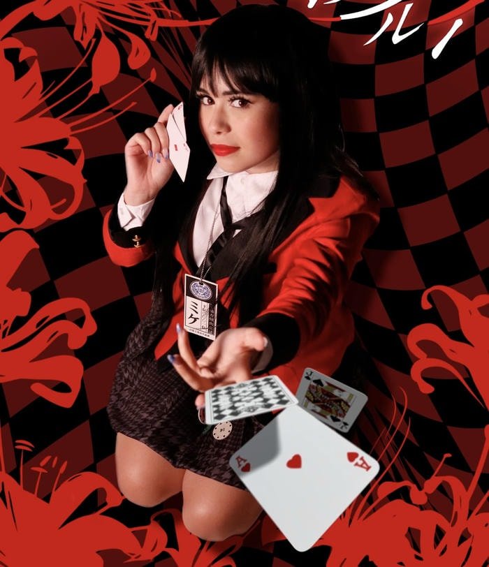 Bức ảnh yumeko jabami cosplay ánh mắt ma mị