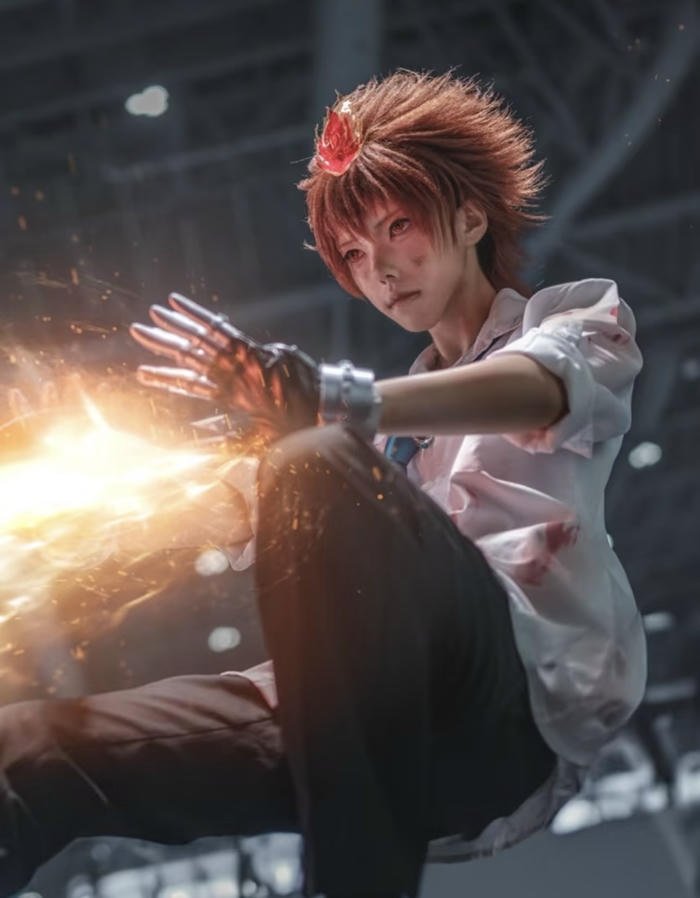 Cosplay anime nam thần sắc điềm đạm