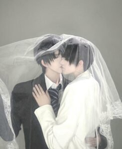 Cosplay đam mỹ chùm khăn cô dâu
