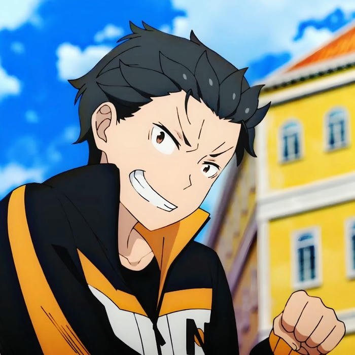 Hình Natsuki Subaru anime mạnh mẽ