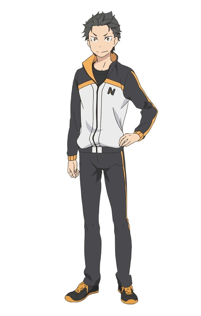 Hình Natsuki Subaru anime nổi bật nhẹ nhàng