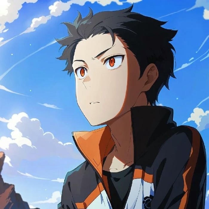 Hình Natsuki Subaru anime phong thái