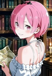 Hình Ram Re Zero ánh mắt đáng yêu