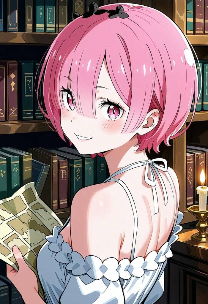 Hình Ram Re Zero ánh mắt đáng yêu