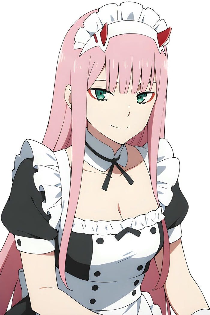 Hình Zero Two phong cách nổi bật