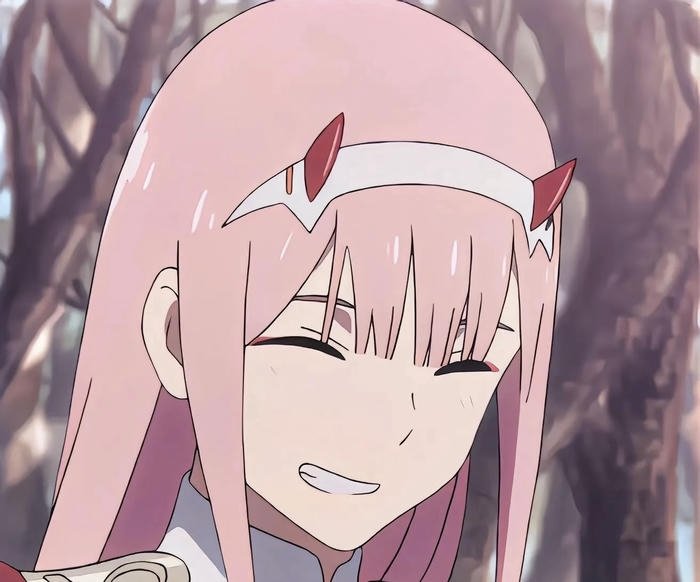 Hình Zero Two tạo cảm giác bí ẩn