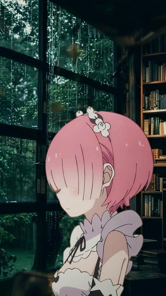 Hình ảnh Ram Re Zero tóc hồng mềm