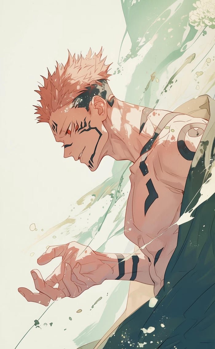 Hình ảnh Sukuna anime đẹp ấn tượng