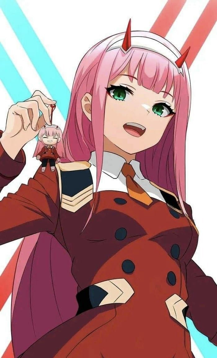 Hình ảnh Zero Two nụ cười tự tin