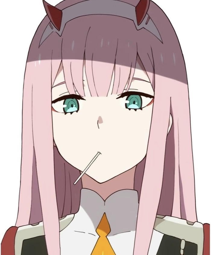 Hình ảnh Zero Two tóc hồng đặc trưng