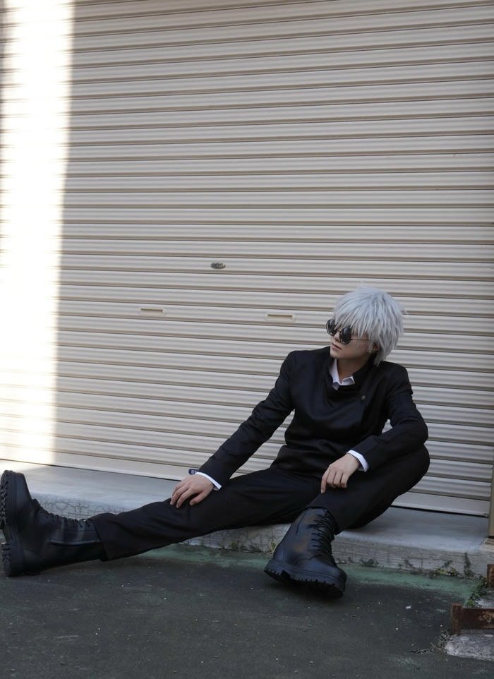 Hình ảnh cosplay gojo thần thái ngầu