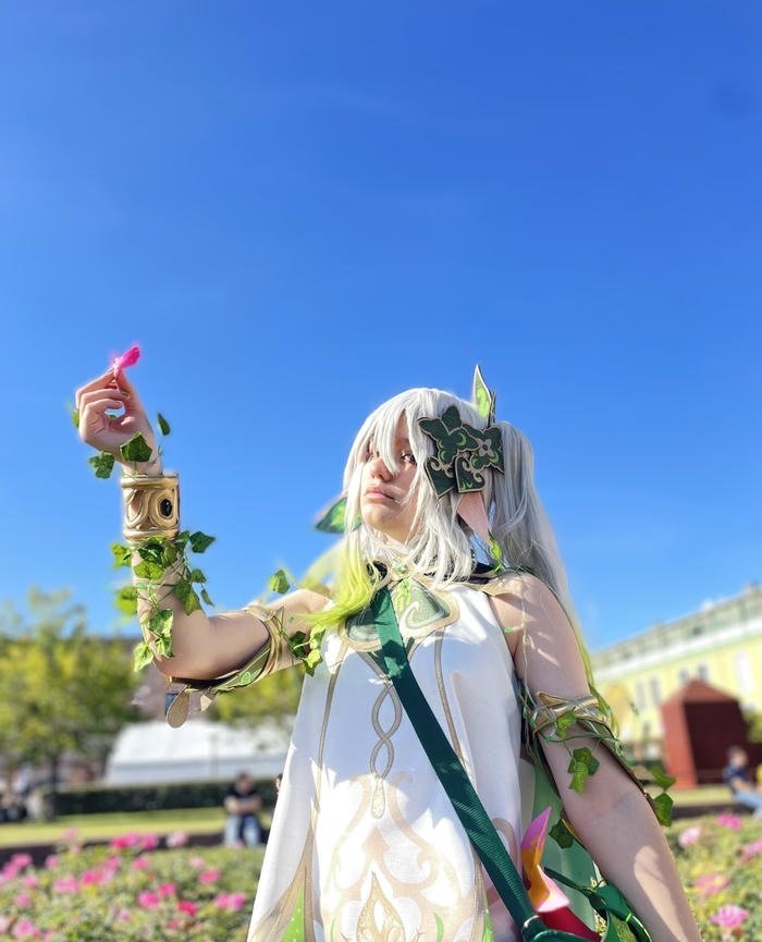 Hình ảnh nahida cosplay gương mặt dễ thương