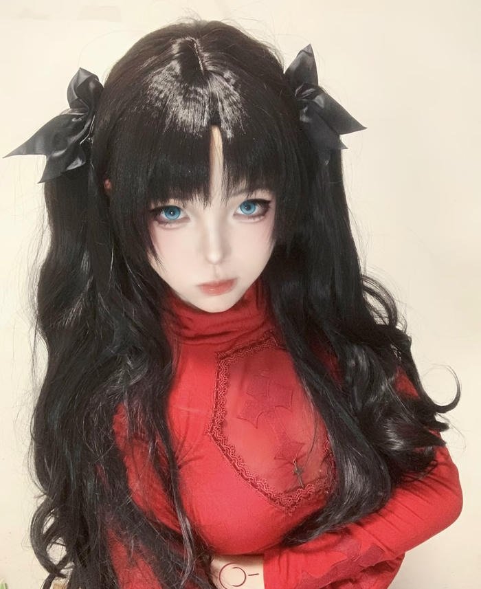Hình ảnh rin tohsaka cosplay biểu cảm nghiêm