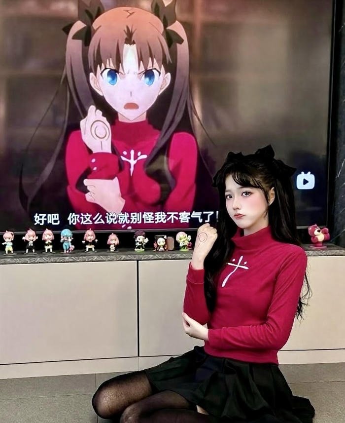 Hình ảnh rin tohsaka cosplay nét mặt kiêu
