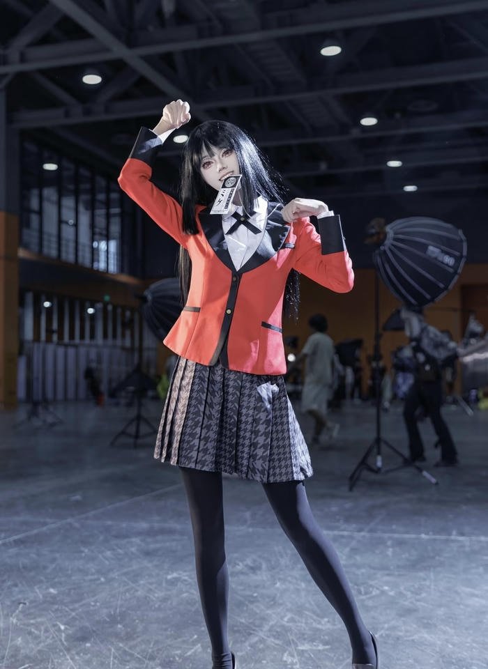 Hình ảnh yumeko cosplay gương mặt tinh quái