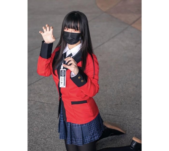 Hình ảnh yumeko jabami coóplay đeo khẩu trang