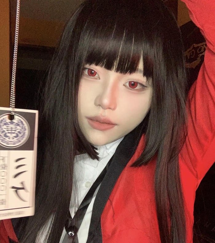 Hình ảnh yumeko jabami cosplay mắt đỏ
