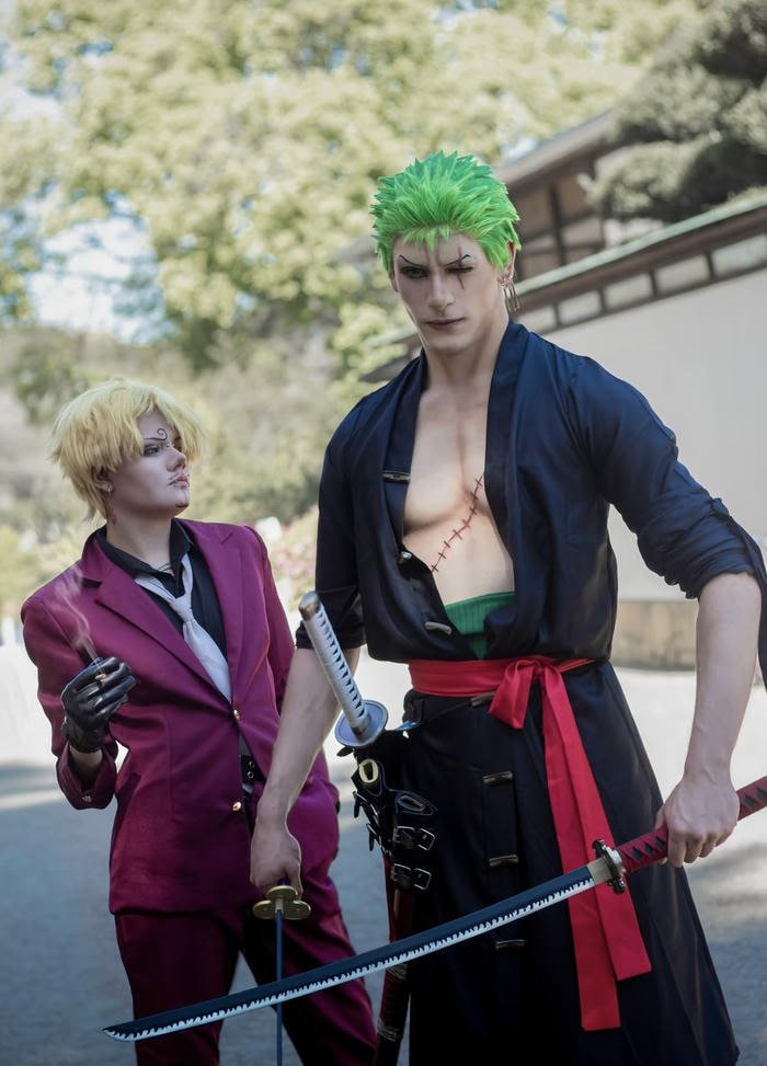 Hình ảnh zoro cosplay tạo hình samurai cá tính